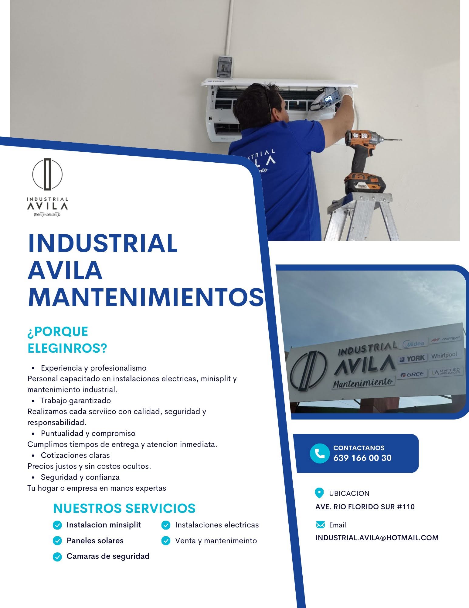 Mantenimiento profesional de Industrial Ávila