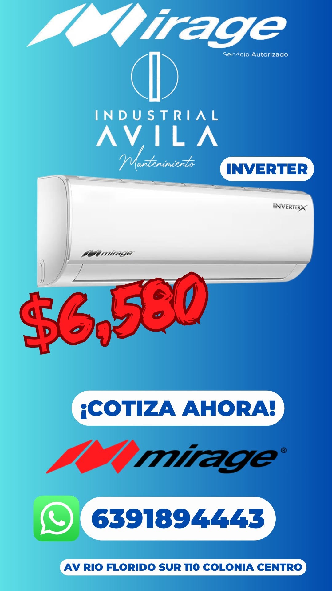 Equipo minisplit inverter